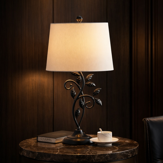 GoShipFurniture Black Metal Table Lamps – 26" Set of 2