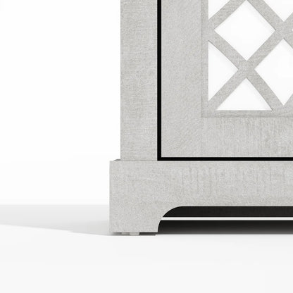 45.73'' Mirror Cutout 3-Door Sideboard