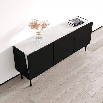 Jonathen 63″ Black Sideboard — Modern Storage Cabinet
