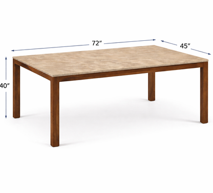 GoShipFurniture Upholstered Dining Chair with dining table – Solid Wood Frame, Curved Back