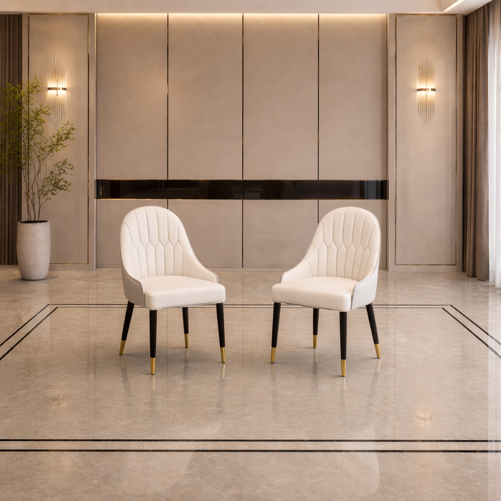 GoShipFurniture Dining set with Gold Base – Induction Center