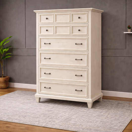GoShipFurniture 7-Drawer Vertical Storage Chest – 58" Tall Organizer