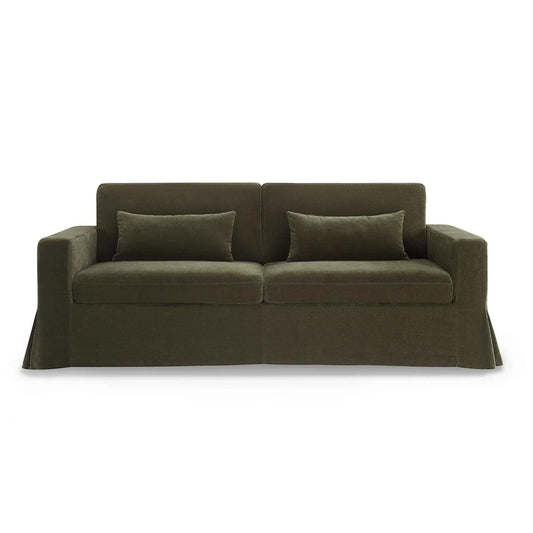 84″ Slipcovered 2-Seater Sofa Modern Upholstered Seating