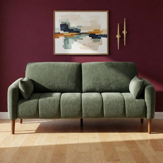 70.5″ Upholstered Loveseat Sofa — Compact Two-Seat Design with Accent Pillows