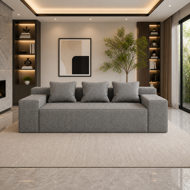 GoShipFurniture Modular Living Room Set – 105" Sofa & 47" Coffee Table